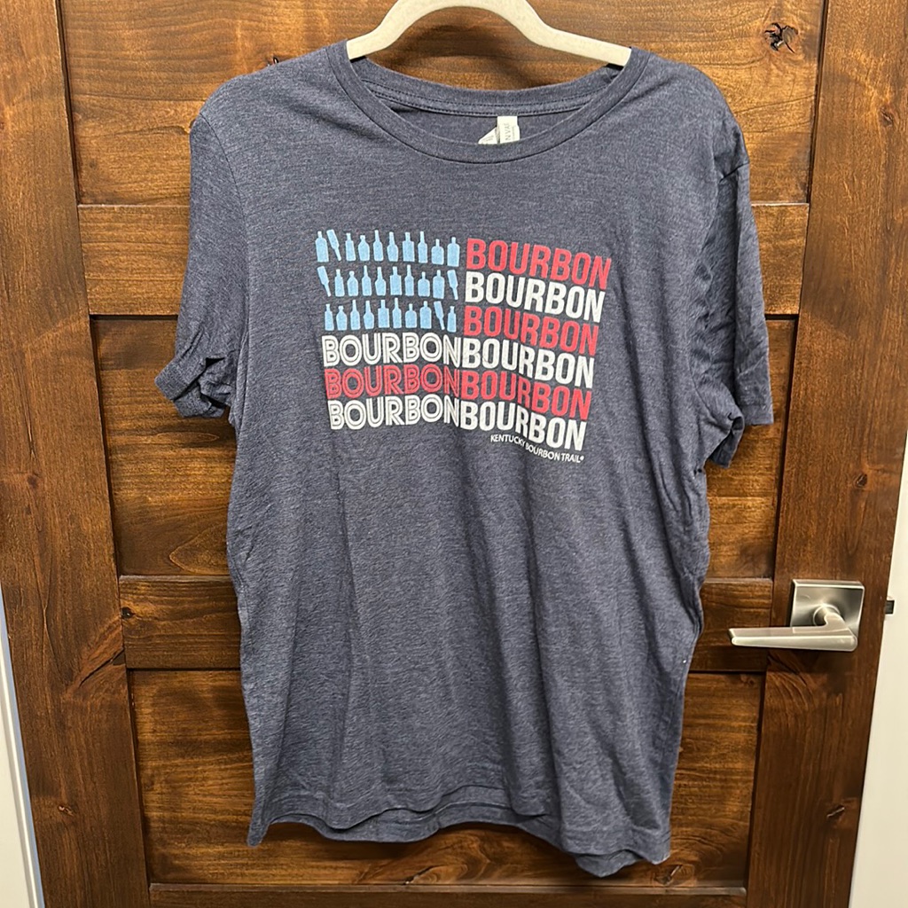 Large Blue Kentucky Bourbon Trail Tshirt